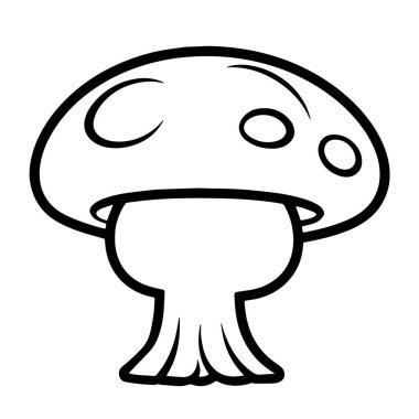 Tapılası bir mantarın vektör çizimi.