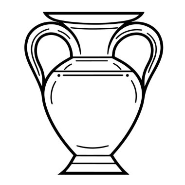 Müzayedeye sunulacak eski bir vazonun basitleştirilmiş çizimi.