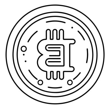 Para işareti ana simgesinin vektör illüstrasyonu.