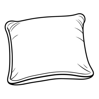 Minimalist yastık hatlarının vektör çizimi.