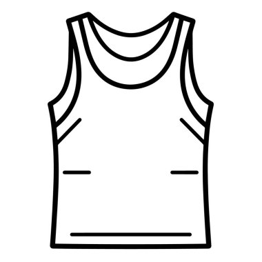 Atletik ve fitness temalı projeler için parlak tekli ana hatlı vektör.