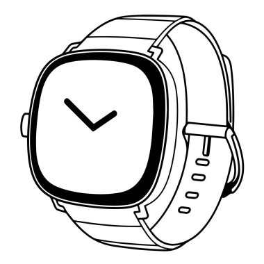 Swiek smartwatch ana hat vektörü, giyilebilir teknoloji projeleri için ideal.