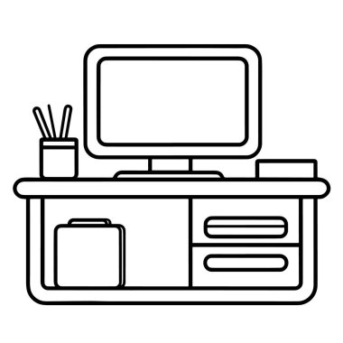 Gösterişli bir çevrimiçi alışveriş simgesinin vektör illüstrasyonu.