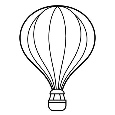Çok yönlülük için özetlenmiş bir hava balonunun basitleştirilmiş çizimi.