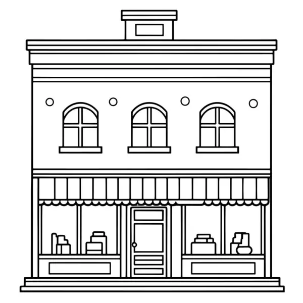 Bir mağaza veya pazar binasının basitleştirilmiş taslağı, işle ilgili tasarımlar için idealdir.