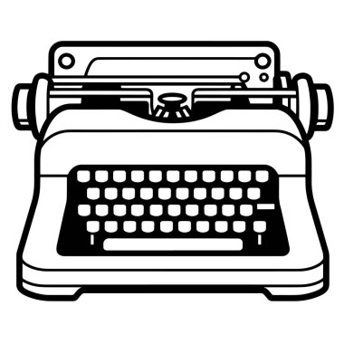 Logo yazmak için mükemmel bir daktilo tasviri..