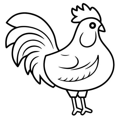 Restoran menüleri için mükemmel bir tavuk tasviri..