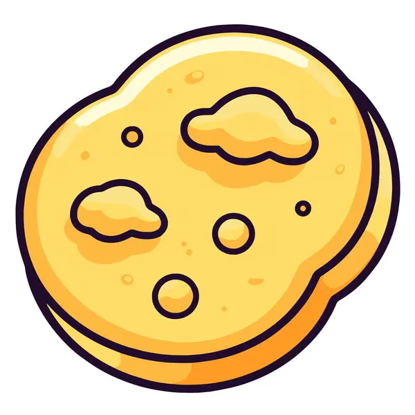 Крупа Векторна Ілюстрація Значка Печива Ідеально Підходить Упаковки Їжі Або — стоковий вектор