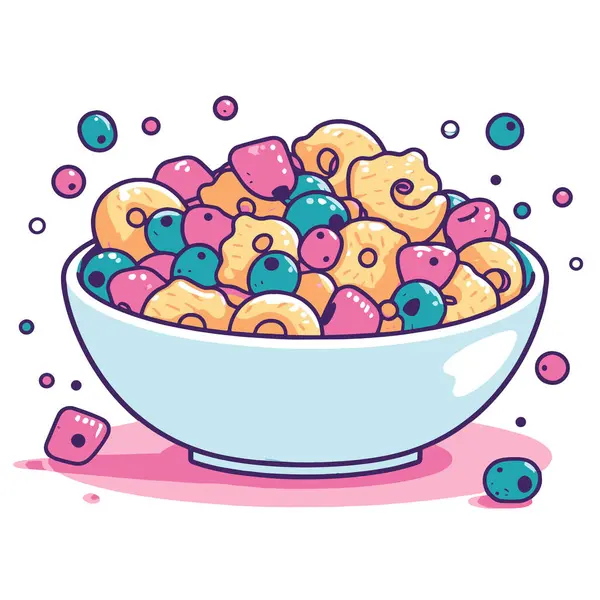 Crisp Vetor Ilustração Ícone Cereal Ideal Para Guias Nutrição Gráficos —  Vetores de Stock