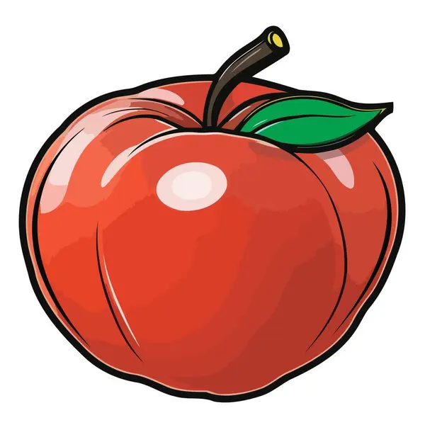 Simple Apple Vector Icon Designed Easy Integration Various Visual Projects — Διανυσματικό Αρχείο