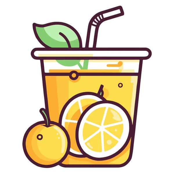 Saubere Vektorabbildung Eines Apfelsaft Symbols Perfekt Für Etiketten Oder Verpackungen — Stockvektor
