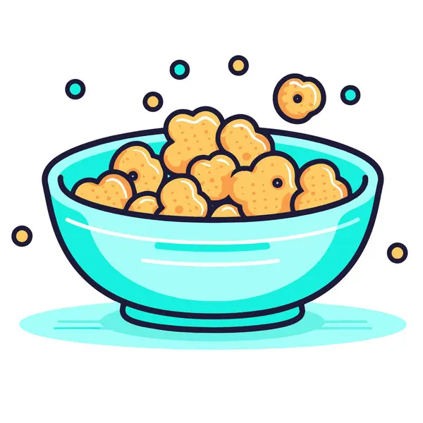 Illustrazione Vettoriale Croccante Icona Cereali Ideale Guide Nutrizionali Grafiche Culinarie — Vettoriale Stock