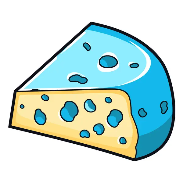 Knackige Vektorillustration Eines Käse Symbols Ideal Für Lebensmittelverpackungen Oder Rezeptbücher — Stockvektor