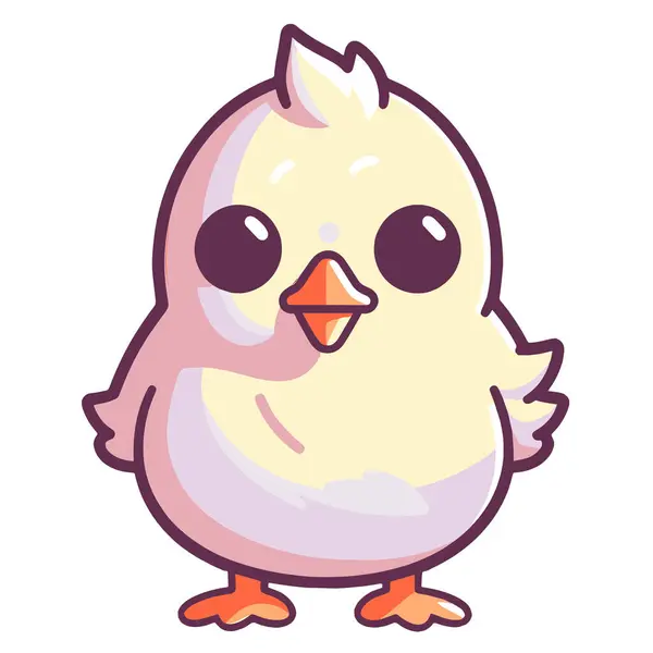 Krispig Vektor Illustration Kyckling Ikon Perfekt För Livsmedelsförpackningar Eller Receptböcker — Stock vektor