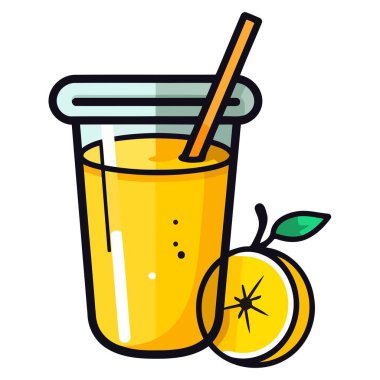 Meyve bazlı içecekleri veya elma aromalı içecekleri temsil etmek için uygun bir elma suyu simgesi..