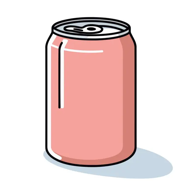Icono Una Lata Aluminio Formato Vectorial Adecuado Para Ilustrar Bebidas — Vector de stock