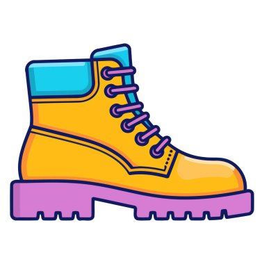 İş güvenliği ayakkabıları ikonunun ayrıntılı vektörü, mesleki güvenlik ve koruyucu dişli grafikleri için ideal.