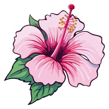 Çiçek temalı projeler için ideal güzel bir çiçek ikonunun ayrıntılı vektörü.