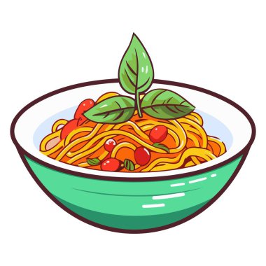 İtalyan yemek ikonunun ayrıntılı vektörü, gastronomi grafikleri için mükemmel..