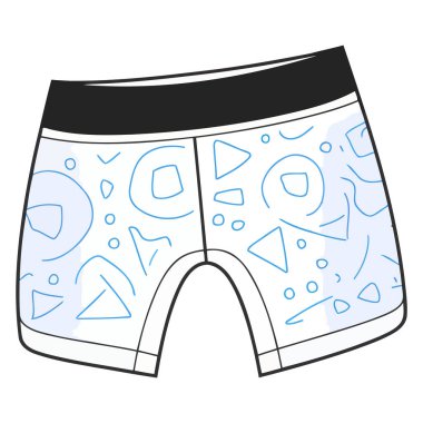 Erkeklerin mayoları için vektör tabanlı bir çizgi simgesi