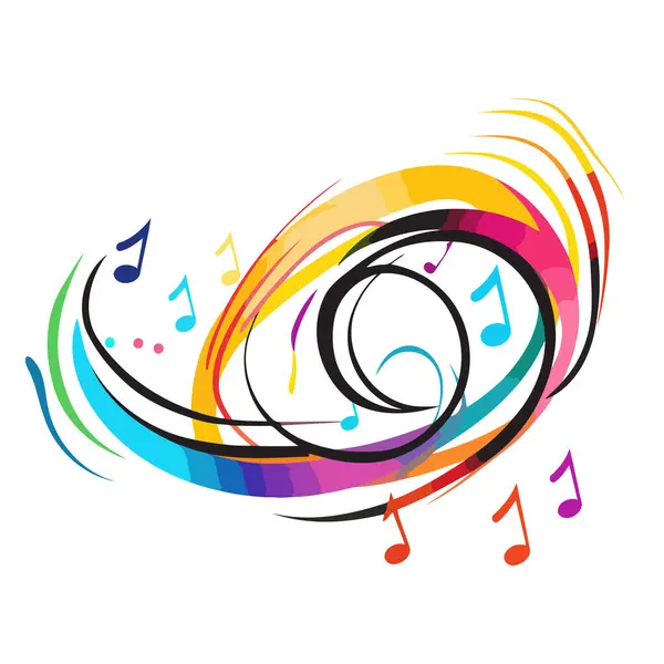 Çeyrek nota ve sekizinci notaların karışımını içeren müzik notaları tabanlı bir vektör simgesi