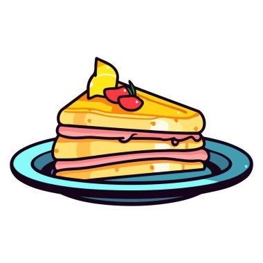 Monte Cristo sandviçi tabanlı bir vektör simgesi