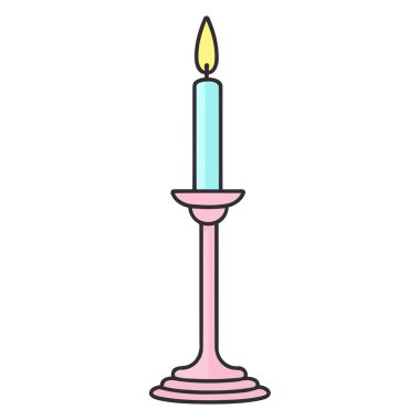 Dekoratif ya da festival projeleri için ideal bir şamdan simgesi.