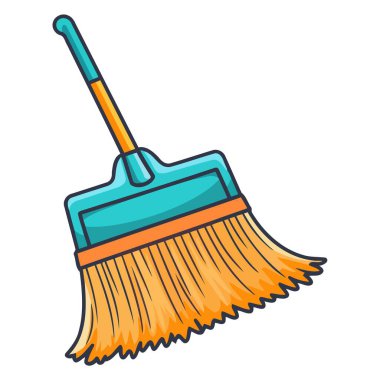 Temizlik ya da hademelik görevlerini gösteren, renkle silme simgesi.