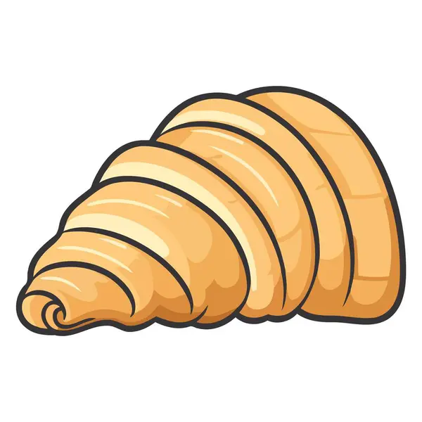 Stock vector Illustration featuring a cute croissant icon, ideal for pastry themed graphics.