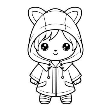 Basit bir sanat eseri vektör stili şirin bir tavşan..