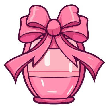 Şık bir pembe parfüm şişesinin vektör çizimi, parfüm tasarımları için mükemmel..