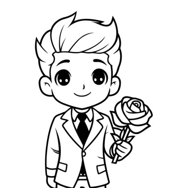 Minimalist ve çekici bekar ikonu, temiz çizgi sanat tarzında, web tasarımları ve markalaşma için mükemmel..