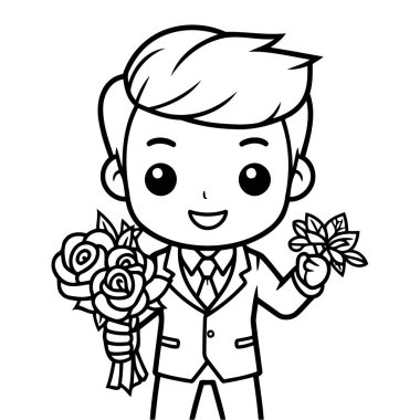 Minimalist ve çekici bekar ikonu, temiz çizgi sanat tarzında, web tasarımları ve markalaşma için mükemmel..