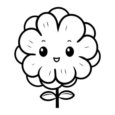 Bloom Şirin Temiz Çizgi Sanatı 'ndan temiz, şirin ve basit taslak simgeleri için profesyonel vektör sanat hizmetleri.