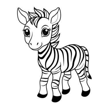 Zebra Kesimi Temalı Eşsiz ve Temiz Vektör Simgeleri.