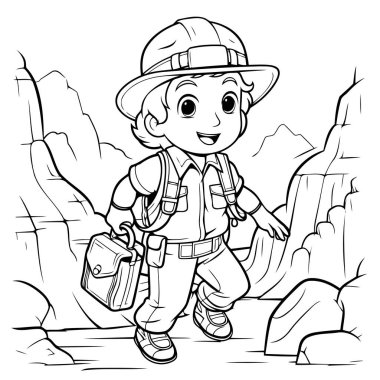 Minimalist arkeolog vektör simgesi, temiz ve basit tasarımlar için mükemmel.