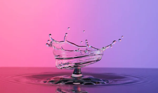 Water Splash Umbrella Color Background Close — Stock Photo, Image