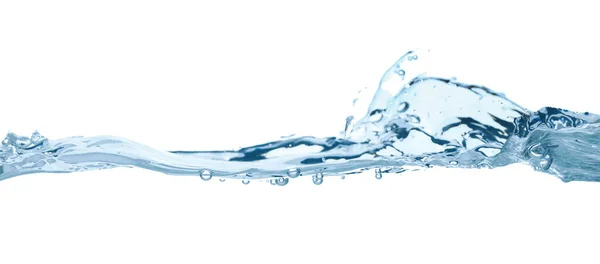 Onda Água Fundo Branco Close Conceito Água Potável Limpa — Fotografia de Stock
