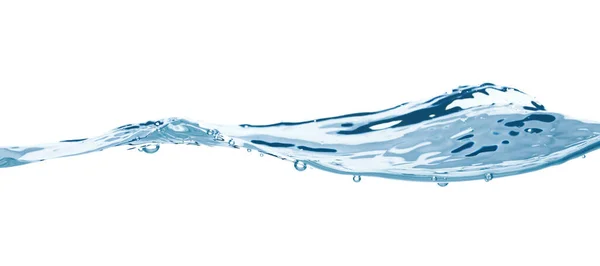 Κύμα Νερού Απομονωμένο Λευκό Φόντο Close Καθαρό Πόσιμο Νερό Έννοια — Φωτογραφία Αρχείου
