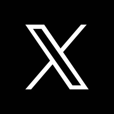 Siyah arkaplanda yeni bir Twitter logosu, vektör illüstrasyonu. Twitter logosu mavi kuş sembolü yerine X olarak değiştiriyor. Elon Musk ikonik logoyu kaldırma duyurusunu yaptı.
