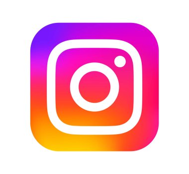 Meta Instagram sosyal medya mobil uygulama simgesi beyaz arkaplan, vektör illüstrasyonu. Instagram, Meta Platformları 'nın sahibi olduğu bir fotoğraf ve video paylaşım sosyal ağ servisidir.
