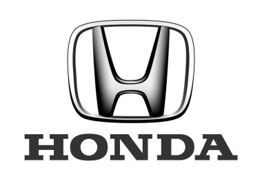 Şeffaf bir arka planda Honda logosu, vektör çizimi. Honda, Japon kamu çok uluslu otomobil, motosiklet ve pille çalışan ekipman üreticisi.