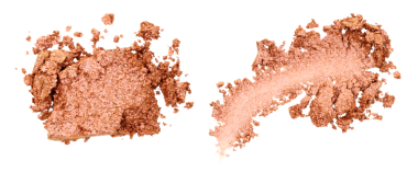 Kırık ve Ezilmiş Makyaj Paletleri, şeffaf arkaplan, üst görünüm izole