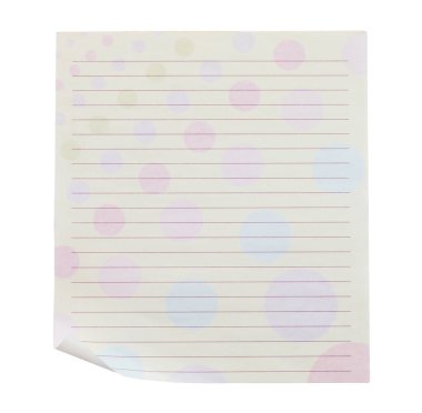 Notlar için boş bir sayfa, şeffaf bir arkaplanda izole edilmiş. Ofis içi boş kağıt kavramı