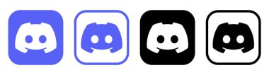 Kyiv, Ukraine - February 05, 2024: Set of Discord mobile app icons, printed on paper. Discord is an instant messaging and VoIP social platfor
