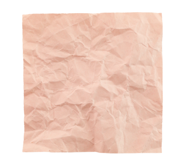 Saydam arka planda izole edilmiş, notlar için buruşmuş boş kâğıt. Ofis içi boş kağıt kavramı