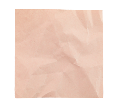 Saydam arka planda izole edilmiş, notlar için buruşmuş boş kâğıt. Ofis içi boş kağıt kavramı