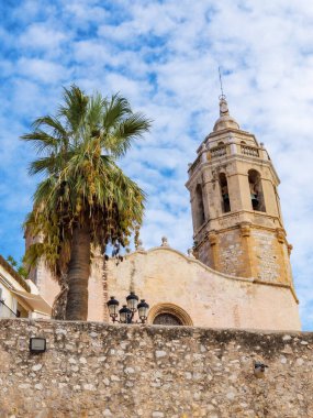 Iglesia de Sant Bartomeu i Santa Tecla İspanya 'nın manzarası
