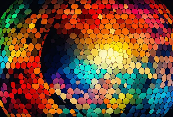 abstract background with color circles in different shades of the same color