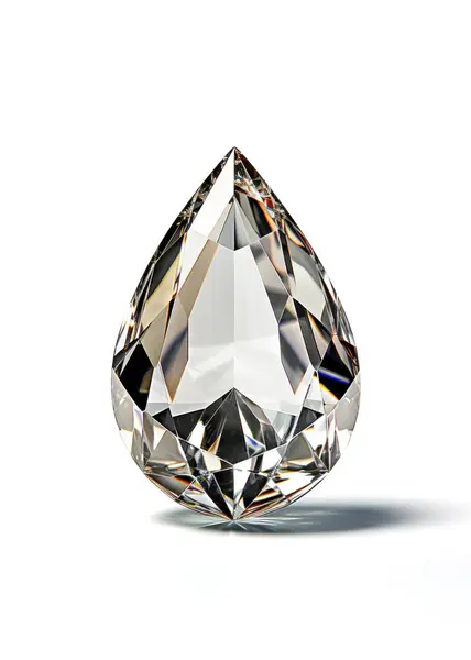 Beyaz arkaplanda elmas, kırpma yolu dahil.